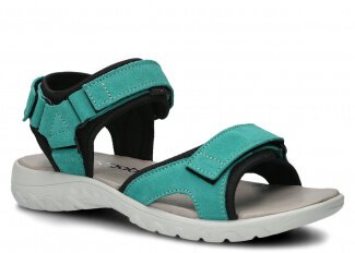 Women's sandal NAGABA 266 celadon velours leather