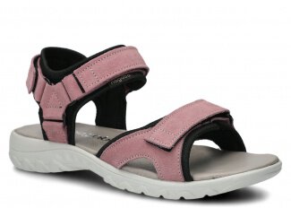 Women's sandal NAGABA 266 light pink velours leather