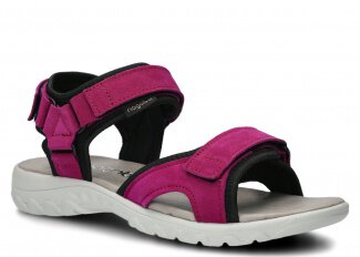 Women's sandal NAGABA 266 purple velours leather