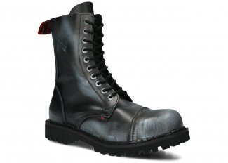 Combat booty NAGABA 10H jeans-black kabir leather