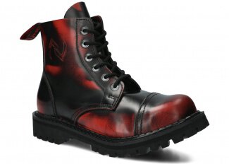 Combat booty NAGABA 6H red-black kabir leather