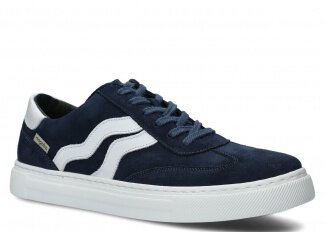 MEN SHOES MODEL 461 NAVY BLUE VELOURS - SIZE 42