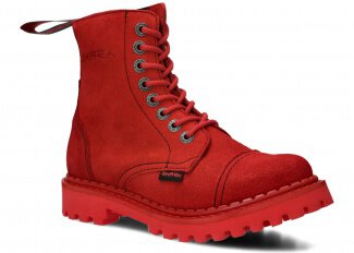 COMBAT BOOTY SHARK NAGABA 8H RED VELOURS - SIZE 38