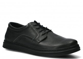MEN SHOES MODEL 440 BLACK RUSTIC - SIZE 45