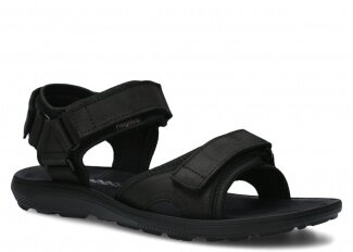 Men's sandal NAGABA 267 black crazy leather