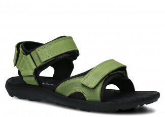 Men's sandal NAGABA 267 pistachio crazy leather