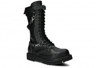 Combat booty NAGABA 501 black bosman leather