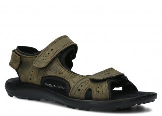 Men's sandal NAGABA 265 rotten green crazy leather