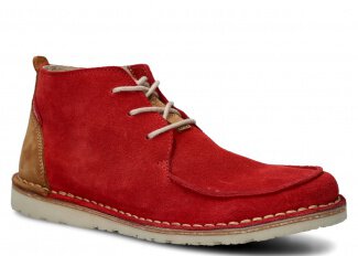 YOUTH BOOT MODEL 086 RED VELOURS - SIZE 39