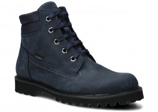 HIKING BOOT NAGABA 4721 NAVY BLUE CRAZY + FELT - SIZE 41