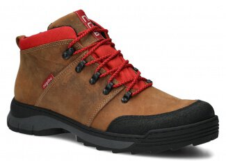 TREKKING ANKLE BOOT NAGABA 072 BROWN CRAZY LEATHER + FELT - 41