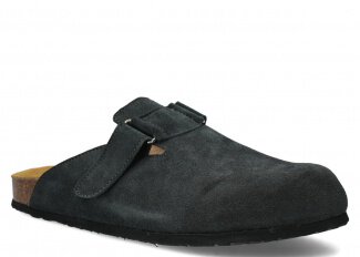 FLIP-FLOPS MODEL 018 GRAPHITE VELOURS - SIZE 43