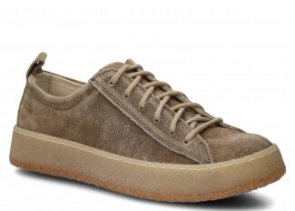 YOUTH SHOE MODEL 607 OLIVE VELOURS WAX - SIZE 38