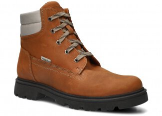 MEN'S ANKLE BOOT NAGABA 4711 BROWN CRAZY + FELT - SIZE 43