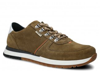 Men's shoe NAGABA 460 olive velours leather