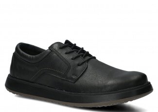 Men's shoe NAGABA 4401 black rustic leather