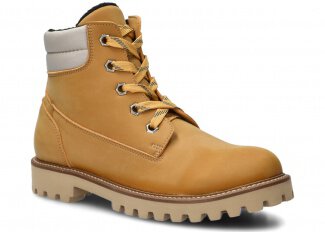 YOUTH BOOT NAGABA 6221 YELLOW NUBUK VEGAN + FELT - 39