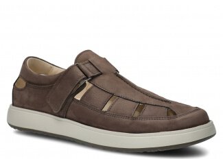 Men's shoe NAGABA 4261 olive samuel leather