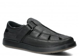 Men's shoe NAGABA 4261 black rustic leather