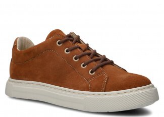 Shoe NAGABA 607 brown velours leather