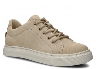 Shoe NAGABA 607 beige velours leather