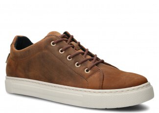 Men's shoe NAGABA 481 brown crazy leather
