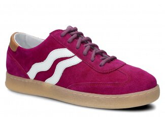Women's shoe NAGABA 129 purple velours leather