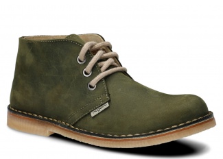 Ankle boot unisex NAGABA 082 olive green crazy leather