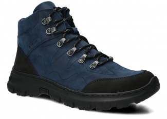 Men's trekking ankle boot NAGABA 409/1 navy blue crazy leather