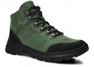 Men's trekking ankle boot NAGABA 409/1 green crazy leather