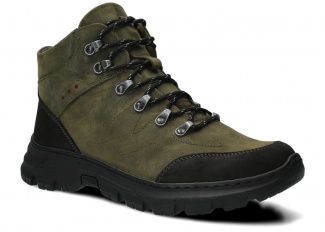 Men's trekking ankle boot NAGABA 409/1 olive green crazy leather