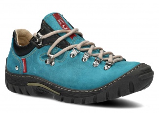 Trekking shoe NAGABA 055 turquoise crazy leather