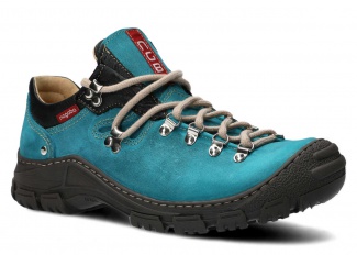 Men's trekking shoe NAGABA 055 turquoise crazy leather