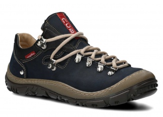 Trekking shoe NAGABA 054 navy blue crazy leather