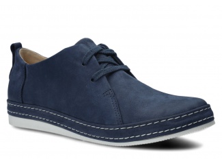 Shoe NAGABA 382 navy blue samuel leather