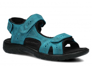 Women's sandal NAGABA 264 turquoise crazy leather