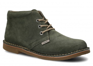 Men's ankle boot NAGABA 075 khaki velours leather