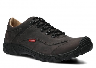 Men's trekking shoe NAGABA 400 graphite crazy leather