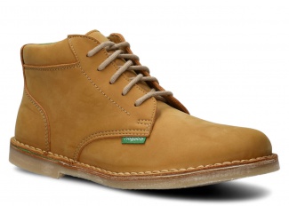Men's ankle boot NAGABA 076 yellow nubuk vegan 