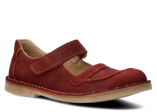 Women's shoe NAGABA 131 TOBE red crazy leather