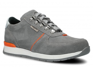 Shoe NAGABA 313 grey velours leather