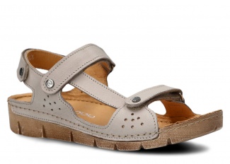 Women's sandal NAGABA 306 light ashen grey rustic leather
