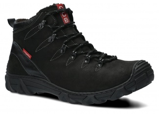 Men's trekking ankle boot NAGABA 403 black crazy leather