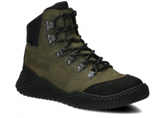 Women's ankle boot NAGABA 624 olive green crazy leather