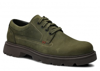 Men's shoe NAGABA 475 olive green crazy leather