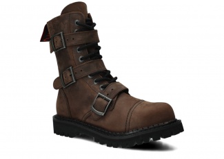 Combat booty NAGABA 523 olive crazy leather