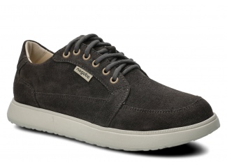 Women's wide shoe NAGABA 626 graphite velours leather