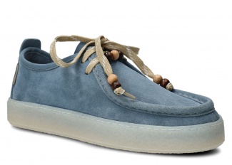 Women's moccasin, Women's shoes NAGABA 2641 jeans velours leather