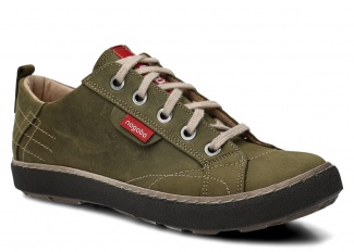 Shoe NAGABA 243 olive green crazy leather