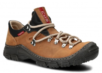 MEN TREKKING BOOTS MODEL 055 BROWN CRAZY - SIZE 42